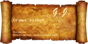 Grama József névjegykártya
